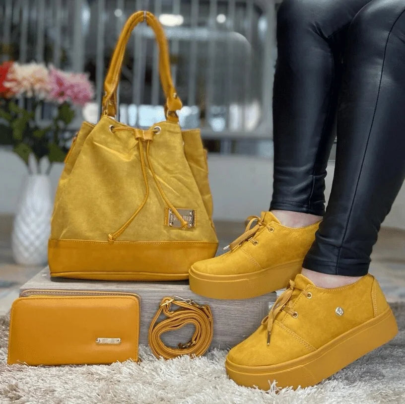 Bolso dama billetera + Calzado lince