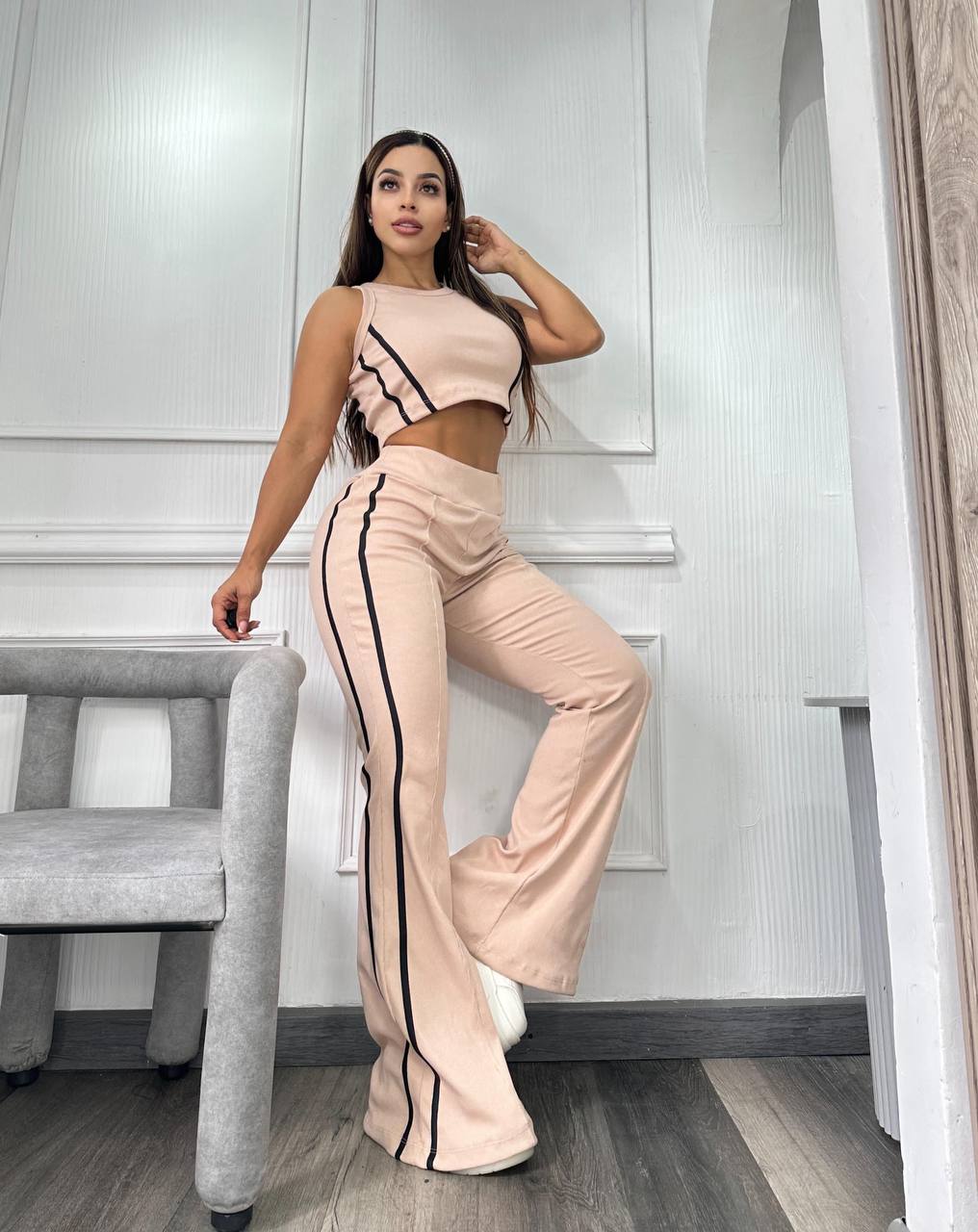 Conjunto burda rayas dama