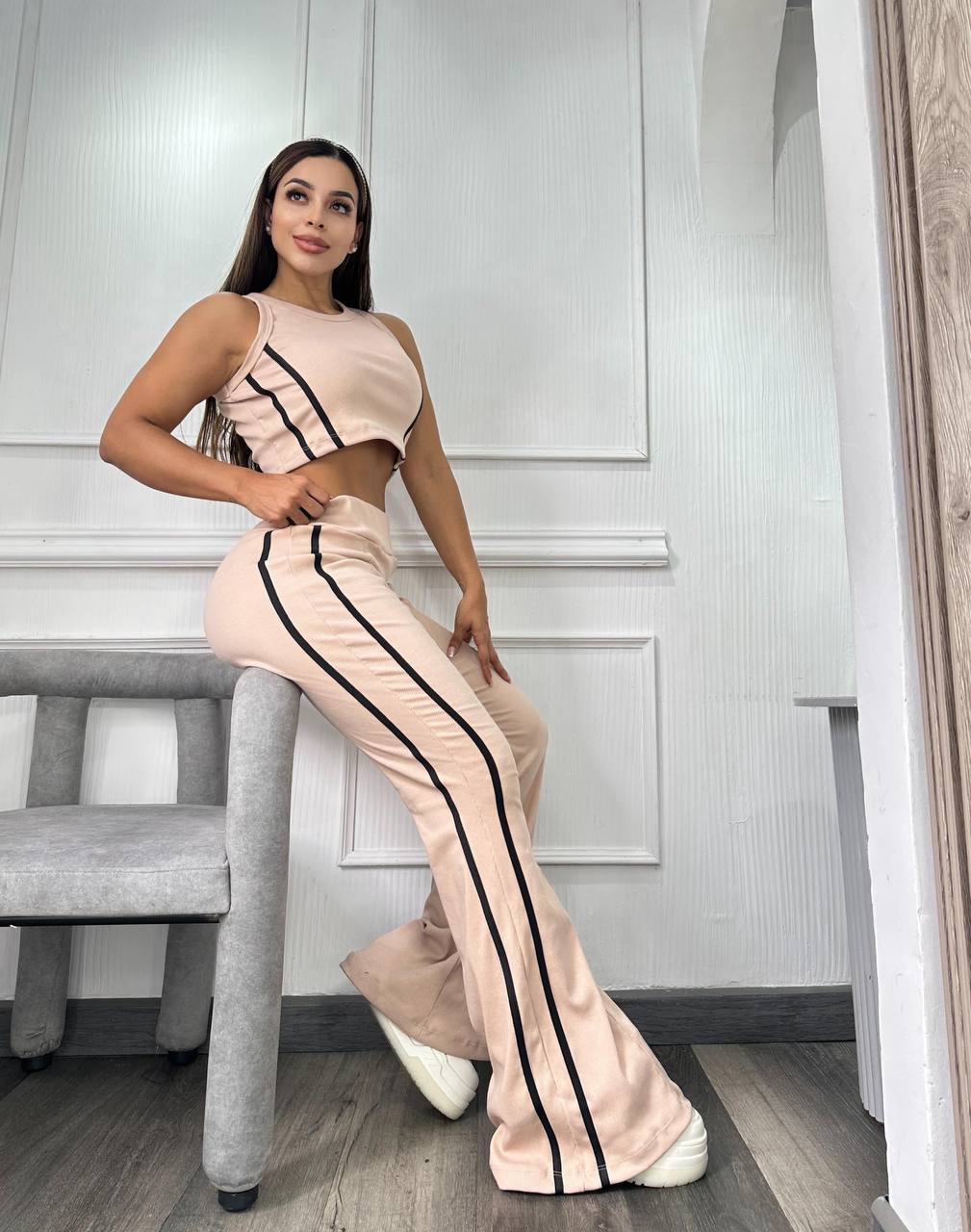 Conjunto burda rayas dama