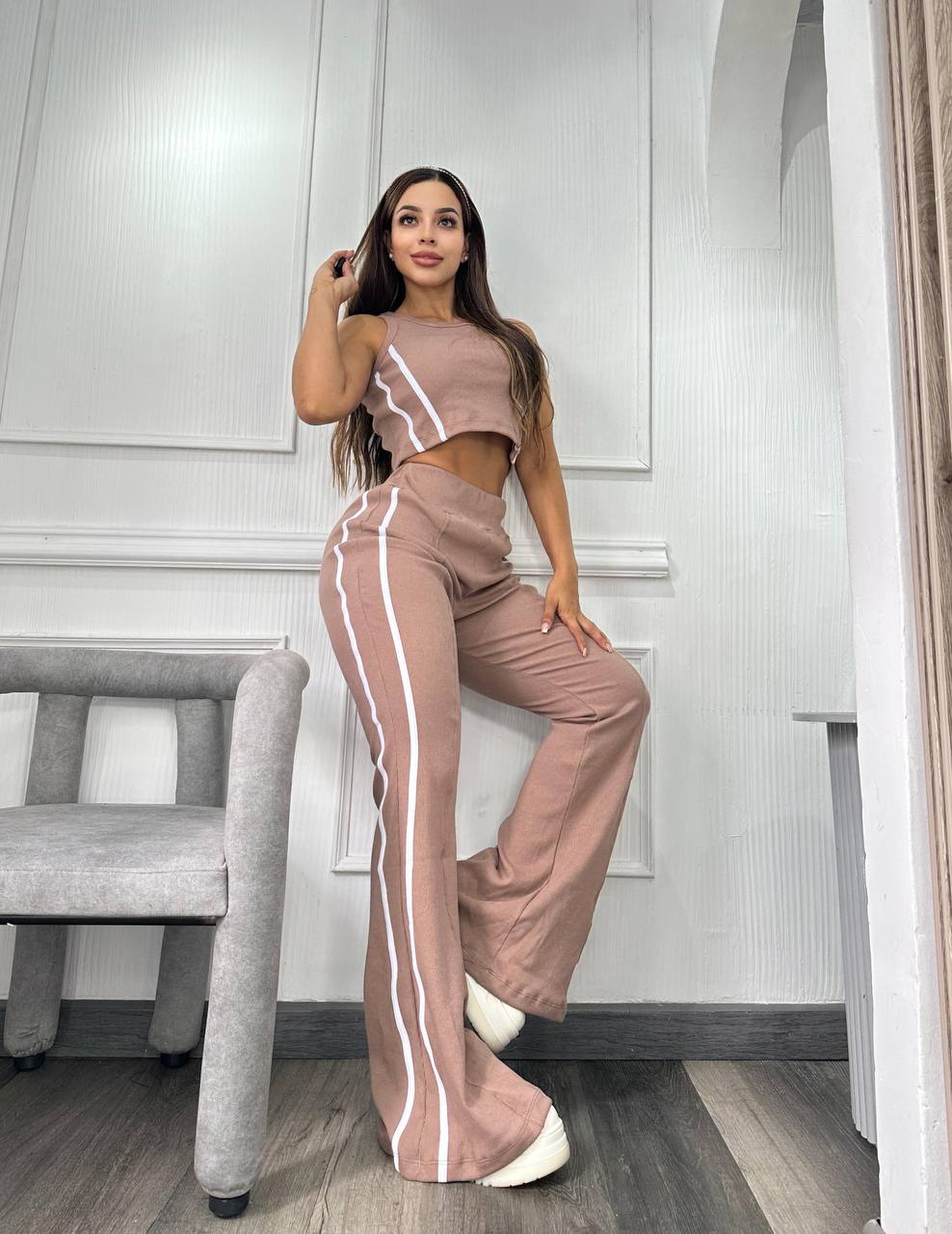 Conjunto burda rayas dama