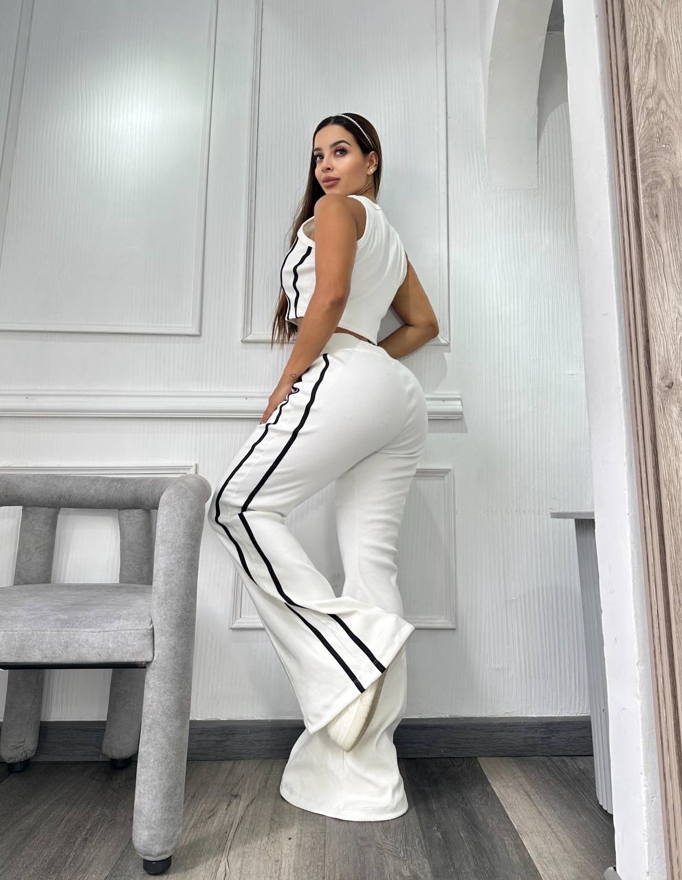 Conjunto burda rayas dama