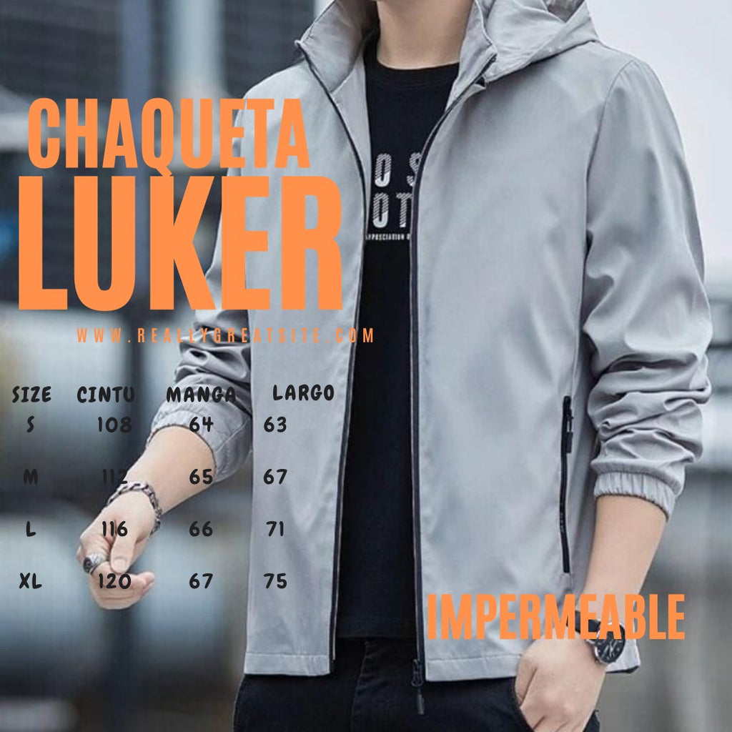 Chaqueta impermeable para hombre  -LUKER