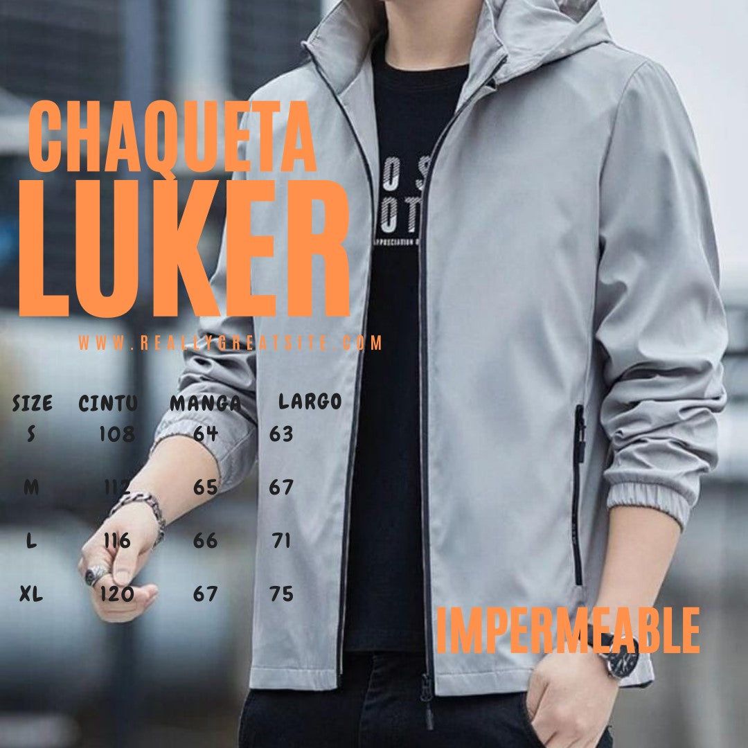 Chaqueta impermeable para hombre  -LUKER